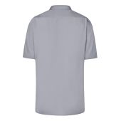 Men's Business Shirt Short-Sleeved - steel - 6XL