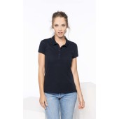 Ladies’ short-sleeved piqué polo shirt Tropical Blue XXL