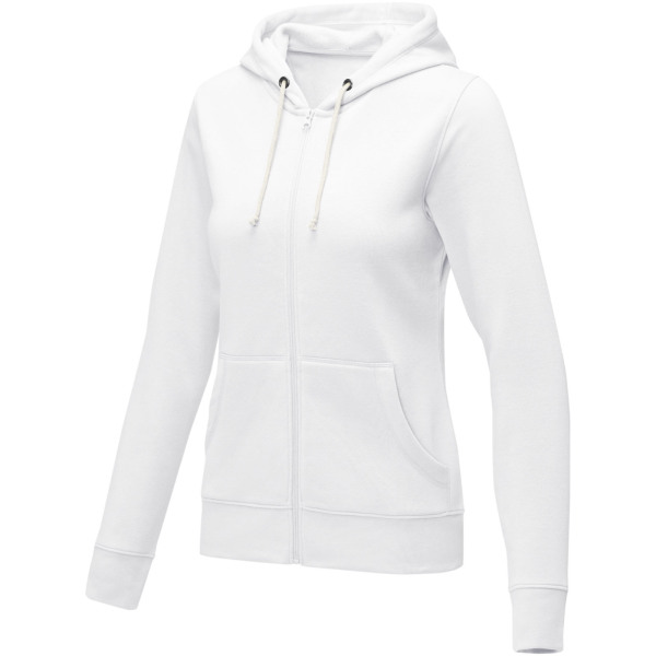 Theron women’s full zip hoodie - White - 4XL