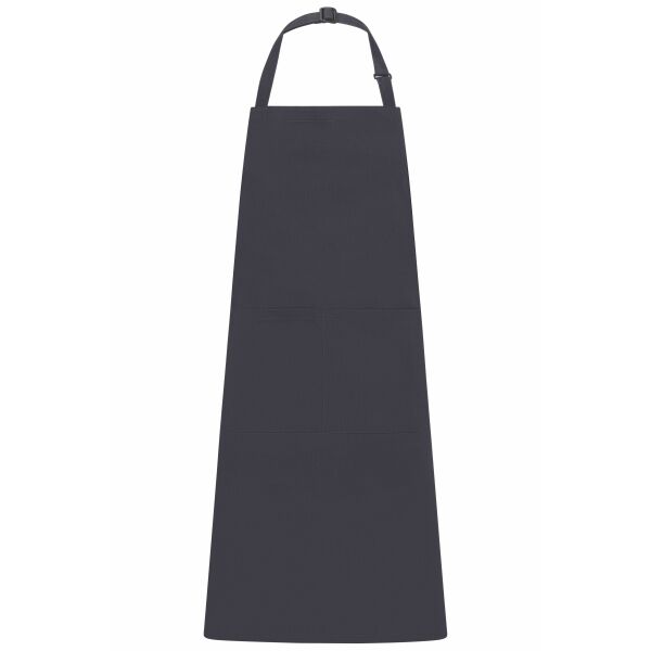 Apron with Bib - carbon - one size