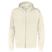 Full Zip Hood Man Off White M (GOTS)