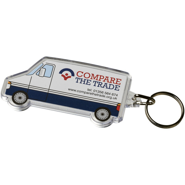 Combo van-shaped keychain - Transparent clear