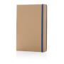 A5 recycled kraft notitieboek, blauw