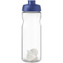 H2O Active® Base 650 ml sportfles met shaker bal - Blauw/Transparant