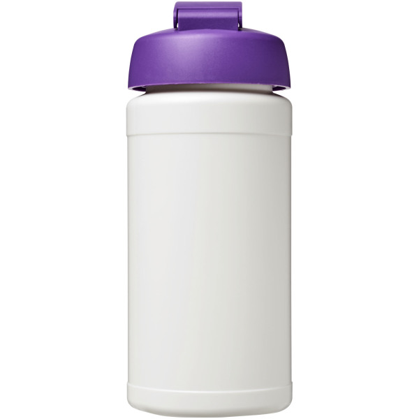 Baseline® Plus 500 ml flip lid sport bottle - White/Purple