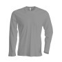 T-shirt ronde hals lange mouwen Oxford Grey 3XL