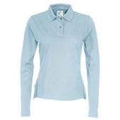 Piquet Long Sleeve Lady Sky Blue L (GOTS)