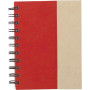 Kartonnen notitieboekje rood