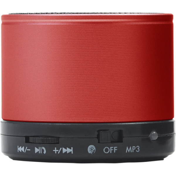 Metalen speaker rood