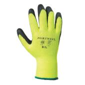 Thermal Grip Gloves, Yellow, L, Portwest