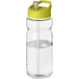 H2O Active® Base 650 ml bidon met fliptuitdeksel - Transparant/Lime