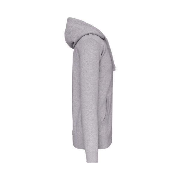 Hooded Sweater Met Rits Oxford Grey XS