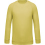 Herensweater BIO ronde hals raglanmouwen Lemon Yellow M