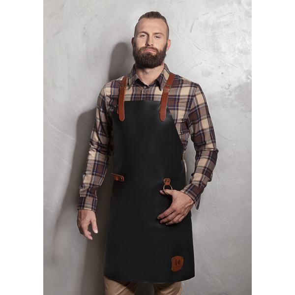 Leather Bib Apron X-Style with Cross Straps