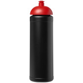Baseline® Plus 750 ml sportflaska med kupollock - Svart/Röd