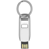 Flip USB - Wit/Zilver - 64GB
