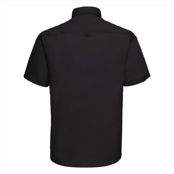 Men Shortsleeve Classic Twill Shirt, Black, S, RUS
