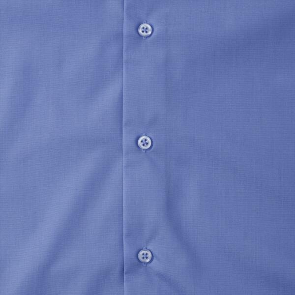 RUS Men LSL Tailored Polycot. Poplin Shirt, Corp. Blue, M
