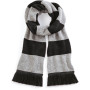Gestreepte sjaal Stadium Black / Heather Grey One Size