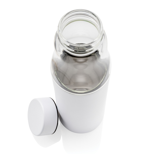 Hybride lekvrij glas en vacuümfles, wit