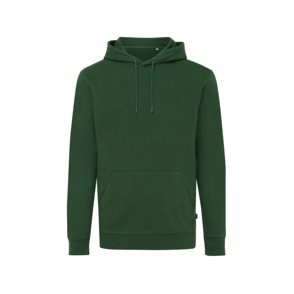 Iqoniq Jasper recycled cotton hoodie, forest green (L)