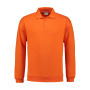 L&S Polosweater for him orange XXXL