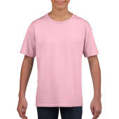 Gildan T-shirt SoftStyle SS for kids 685 light pink XS