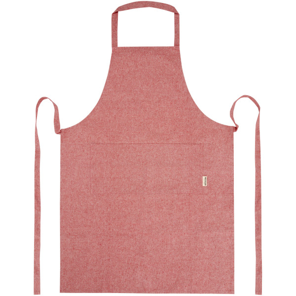 Pheebs 200 g/m² recycled cotton apron - Heather red
