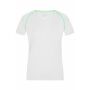 Ladies' Sports T-Shirt - white/bright-green - XS