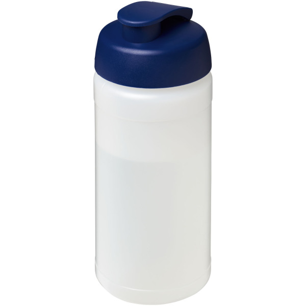 Baseline® Plus 500 ml flip lid sport bottle - Transparent/Blue