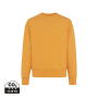 Iqoniq Kruger gerecycled katoen relaxed sweater, sundial oranje (XL)