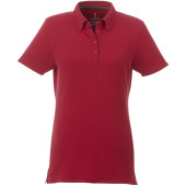Atkinson short sleeve button-down women's polo - Red - M