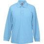 65/35 Kids' long sleeve polo shirt Sky Blue 7/8 ans