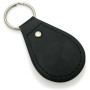 Leather Key Fob with Round Emblem