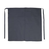 BERLIN Long Bistro Apron with Vent and Pocket - Grey - One Size