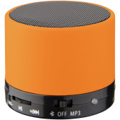 Duck Bluetooth® cylinderhøjttaler med gummifinish - Orange
