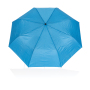 21" Impact AWARE™ 190T mini auto open umbrella, tranquil blue