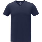 Somoto Heren T-shirt met V-hals en korte mouwen - Navy - XXL
