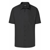 Men's Business Shirt Short-Sleeved - black - S
