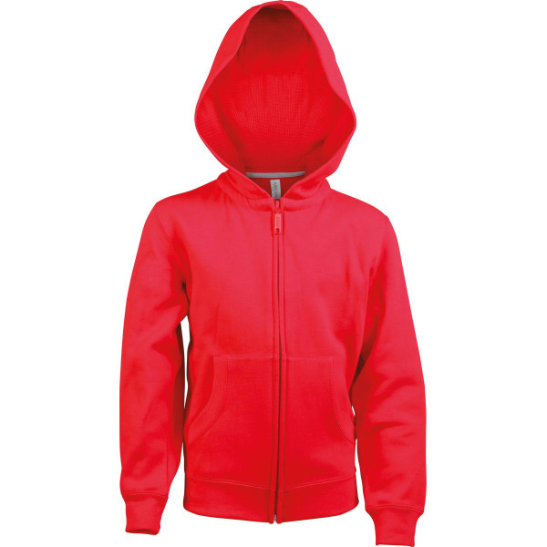 Kinder hooded sweater met rits Red 8/10 ans