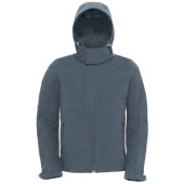 Hooded Softshell / Men Dark Grey 3XL