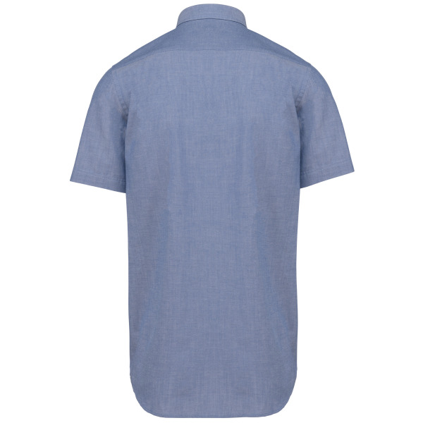 Heren oxford overhemd korte mouwen Oxford Cobalt Blue XL