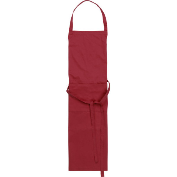 Cotton and polyester (240 gr/m²) apron Luke burgundy