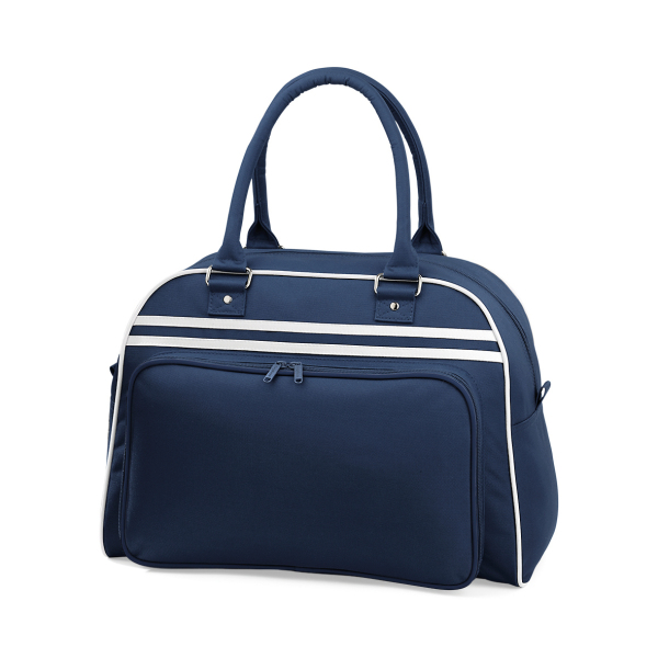 Retro Bowling Bag French Navy / White One Size