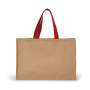 XL shopper Natural / Cherry Red One Size
