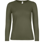 #E150 Ladies' T-shirt long sleeves Urban Khaki M