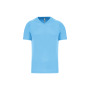 Heren-sport-t-shirt V-hals Sky Blue XS