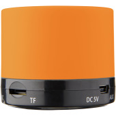 Duck cilinder Bluetooth® speaker met rubberen afwerking - Oranje