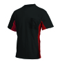T-shirt Bicolor Borstzak 102002 Black-Red 3XL
