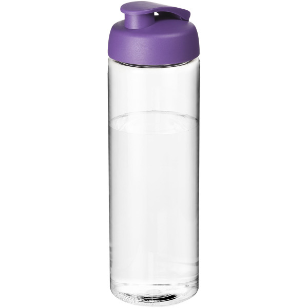 H2O Active® Vibe 850 ml flip lid sport bottle - Transparent/Purple